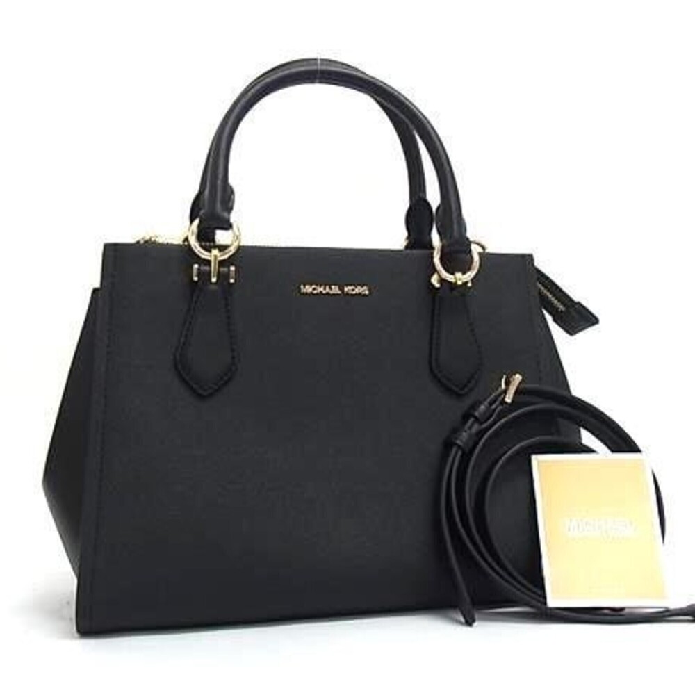MICHAEL KORS Marilyn Medium Satchel Handbag 35F5G6AS2L Black Women's Shoulder...